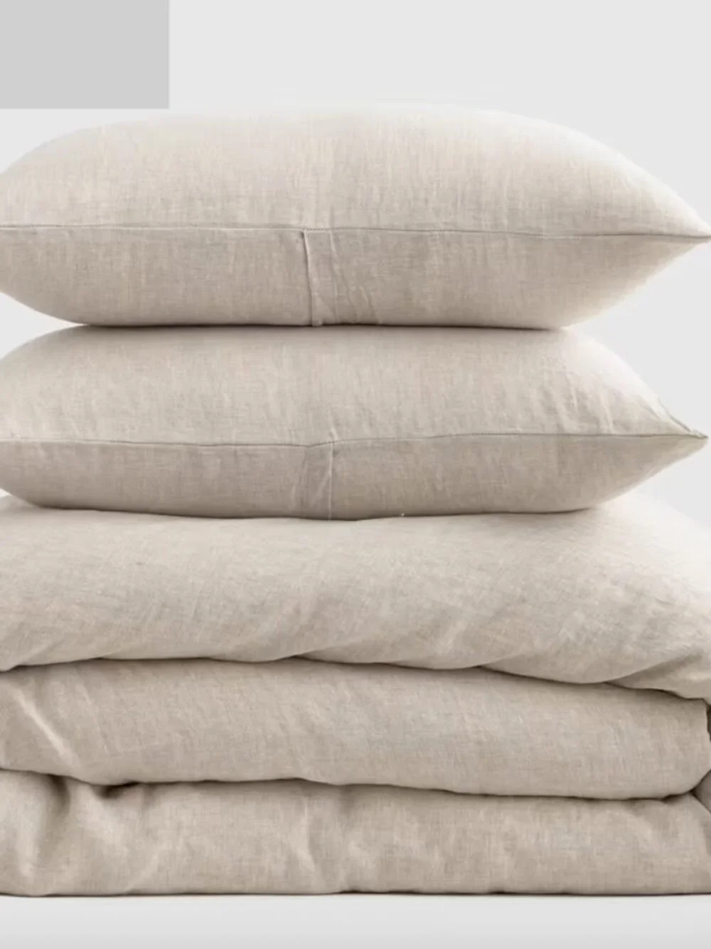 Quince European Linen Chambray Duvet Cover Set KING with Shams